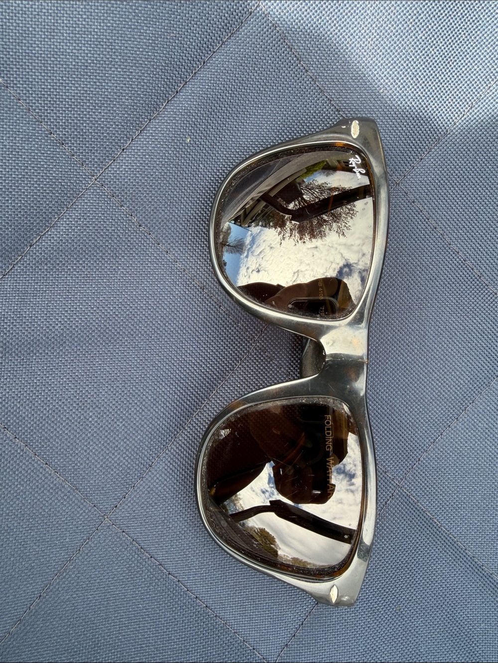 Ray-Ban Black Polarized Folding Sunglasses - women’s